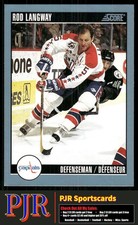 Rod Langway 1992-93 Score Canadian #143 Washington Capitals