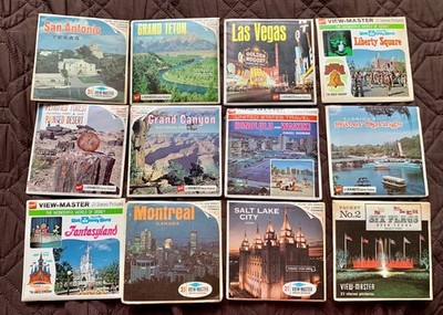 Vintage View-Master 3D Reels Lot of 12 Packs