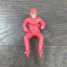 Vintage RRRUMBLER Motorcycle Rider Red W/ Green Shades Hot Wheels Redline era