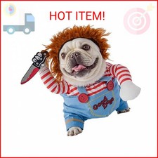 Pet Deadly Doll Dog  Cat Cosplay Costume for Small  Medium Pets - Adjustable H