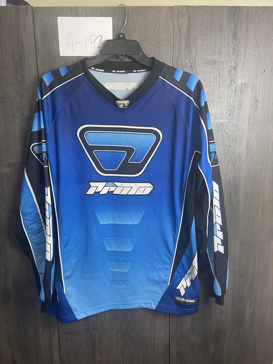 Maillot Paintball DYE Manches Longues Rembourré - Noir Et Bleu - Taille L - Adulte - Occasion