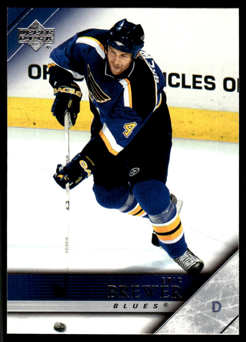 Eric Brewer 2005-06 Upper Deck #415 Blues NHL READ FREE SHIPPING AutographDen