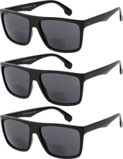 Yogo Vision Bifocal Reading Sunglasses for Men and Women-Classic, Retro Style