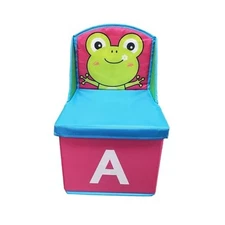 Toys Storage Box Chest Stool 2 in 1 Multi-Function Folding Storage Chair 