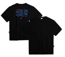 TECHNIST 25F/W Unisex Badminton T-Shirts Sports Casual Top Tee Black TNT65131