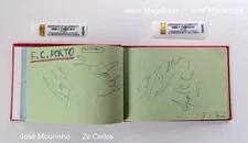 1993-95 Roker Park Autograph Book - 17 FC Porto+75 English League Sigs - COA LOA