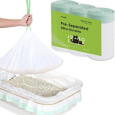 42 Pack Large Cat Litter Box Liners 37"x16", Heavy Duty Litter Bags