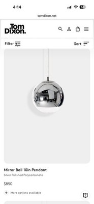 Tom Dixon Mirror ball Pendant 10  Light - Chrome