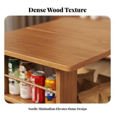 transformable Rolling Cabinet Foldable Design Tea Table Space-Saving for