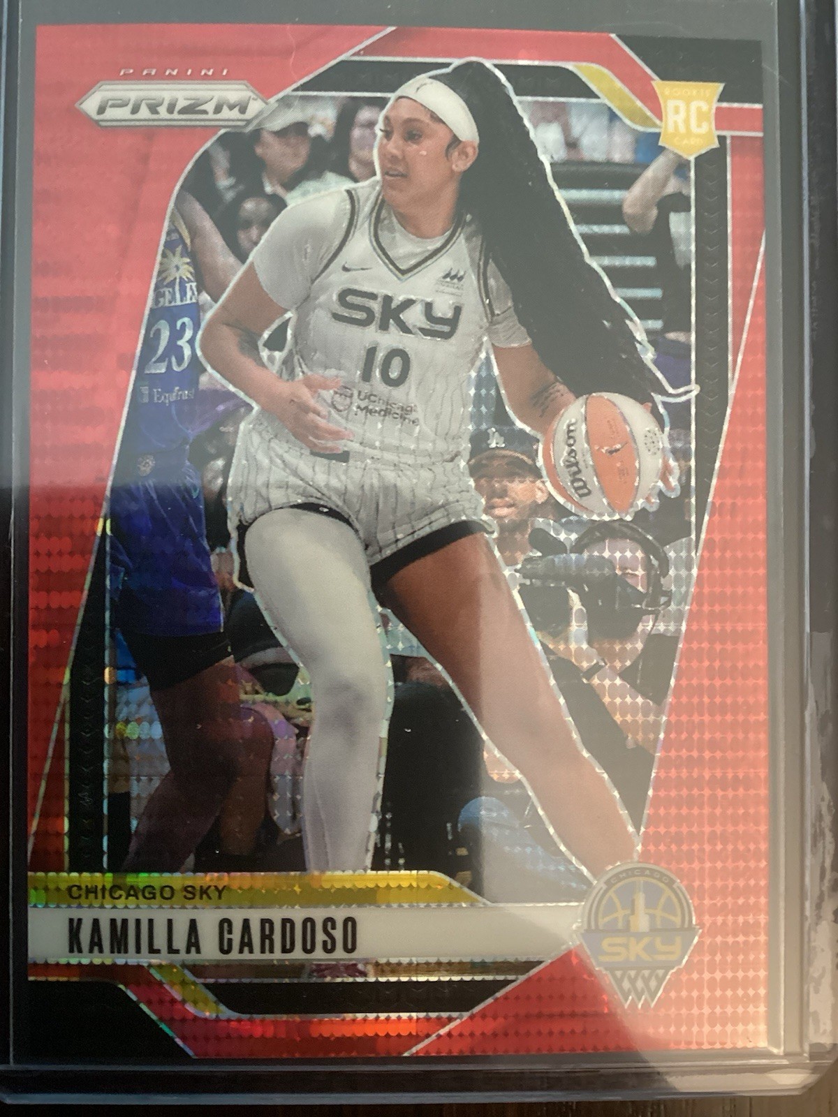 2024 Panini Prizm WNBA - Kamilla Cardoso #93 Red Pulsar Prizm /299 (RC)
