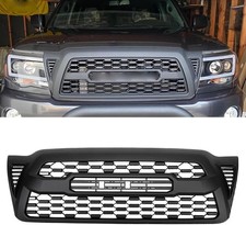 Front Bumper Upper Grille Fit For 2nd Gen 2005-2011 Toyota Tacoma Trd Pro Style