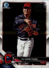 2018 Bowman Chrome Prospects #BCP128 Yu-Cheng Chang Cleveland Indians