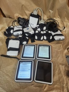 Lot of 4 Laerdal Simpad  200-30150 & Link Box and Battery Pack