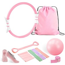 Pilates Kit,Home Pilates Ring Kit for Women,Pilates Equipment 14" Pilates Rin...