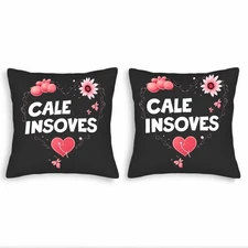 Set of 2 Decorative Throw Pillow Covers 18x18in - Romantic for Couch Bed Car