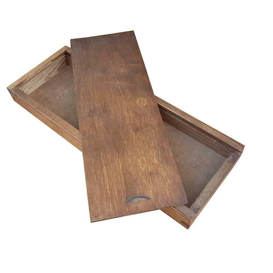 WOODEN BOX WHIT SLIDING LID 30x11x3cm in BROWN COLOUR - Image 4 of 4