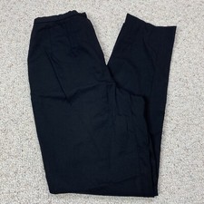 Harve Benard Womens Pants sz S Black Pleated Tapered Leg Wool Blend Stretch