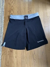 Sanabul MMA Jiu Jitsu BJJ Boxing Martial Arts Shorts Drawstring 34 Black Gray