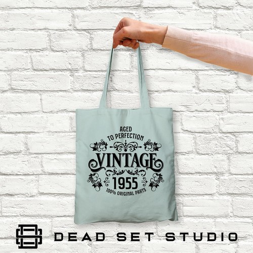 70th Birthday Gifts For Women - Born 1955 Vintage Birthday Tote Bag - Picture 11 of 36