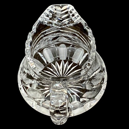 Antique Floral Cut Crystal Creamer & Sugar Daisy Pattern Sawtooth Mckee USA - Picture 6 of 11