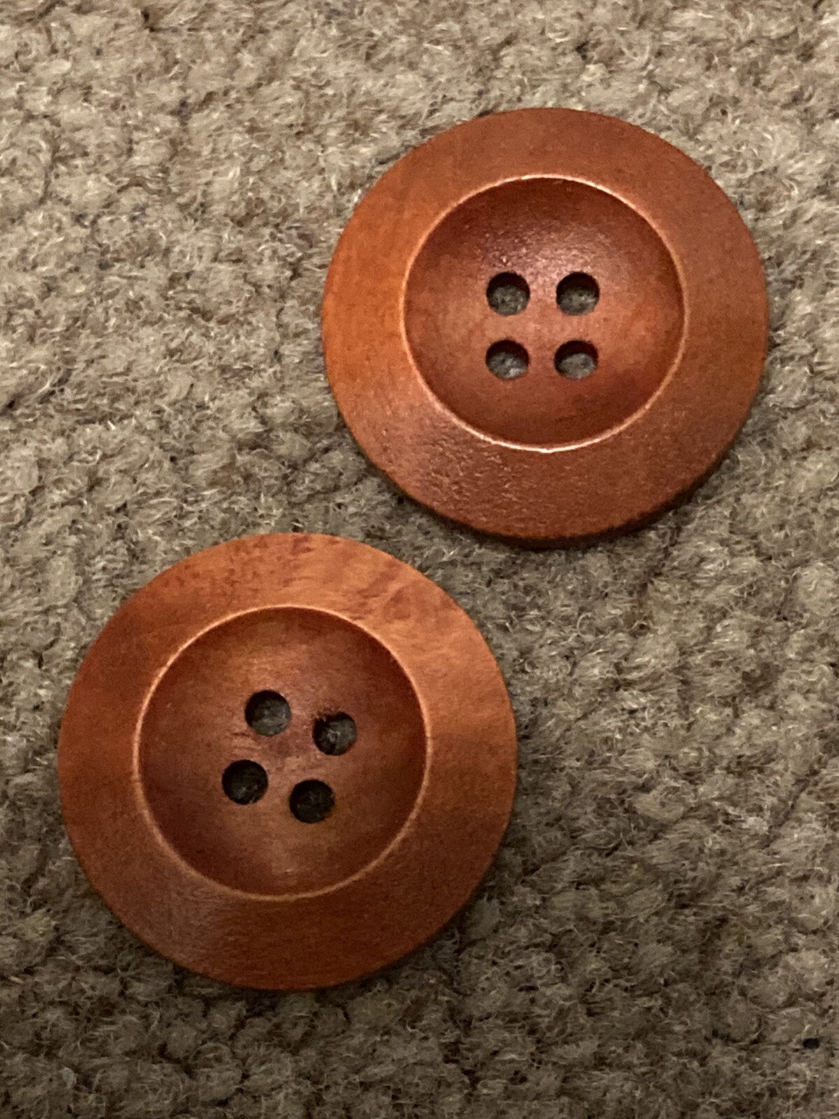 Wooden Buttons 25mm / 40L 4 Hole Pack of 10