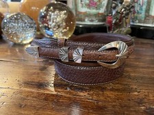 Alexander Kalifano James Reid Style Sterling Silver Belt Buckle 39-41-1.25     