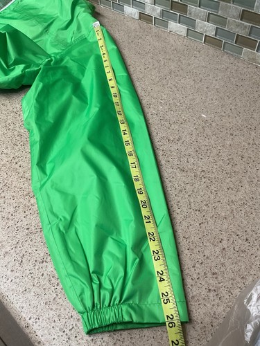 Lands' End Full Zip Packable Hooded Jacket Windbreaker Men’s Size XL Green NEW - Picture 13 of 15