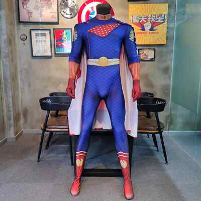 Homelander Costume Cosplay Suit John The Boys The Seven Jumpsuit Free Shipping
