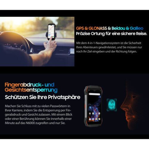 Blackview N6000 Android 13 4G Outdoor Smartphone 16GB + 256GB 4.3''QHD + 48MP NFC - Zdjęcie 15 z 18