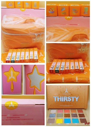 Jeffree Star Limited Edition Thirsty Orange Hand Mirror Travel Bag 7 ~ VLL 4 ~ VLS - Imagen 2 de 12