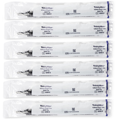Welch Allyn Ear Speculum Set Round Tip Plastic 4.25mm, Qty 204pcs - 6 Sleeves