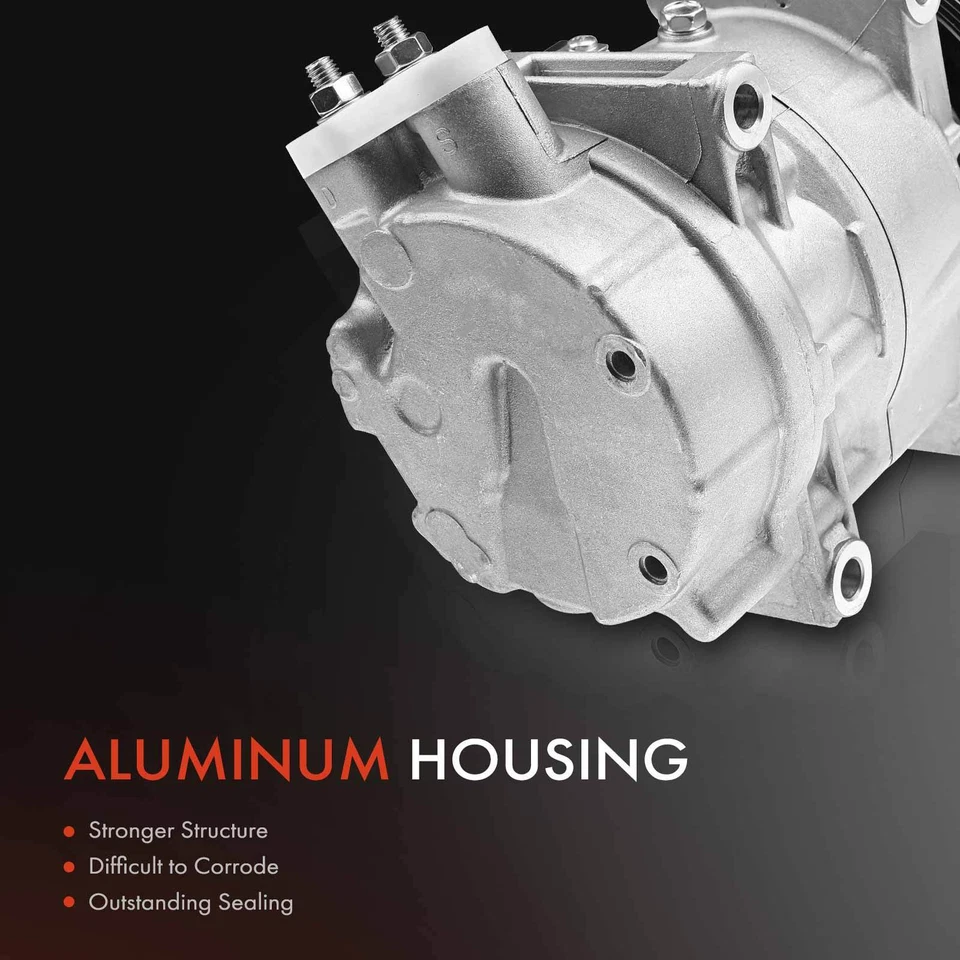 Compresor de aire acondicionado con polea de 4 ranuras y estilo CWV618 para Nissan Pathfinder INFINITI Foto 3 de 4