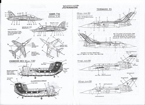 X72019 Xtradecal 1:72 RAF Update 1990 Part 2 - Picture 3 of 4