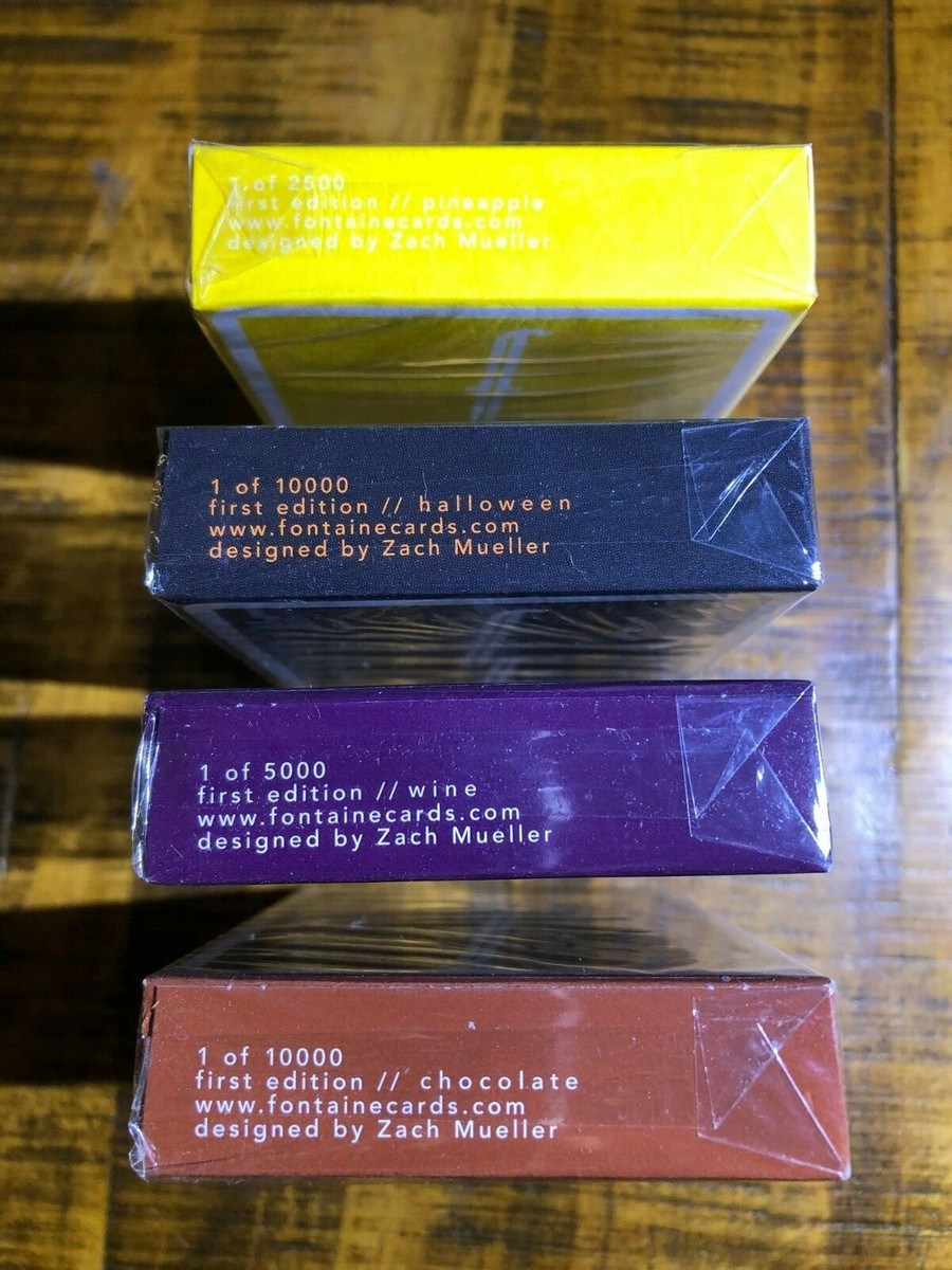 RARE Fontaine Playing Cards SET Chocolate, Wine, Halloween