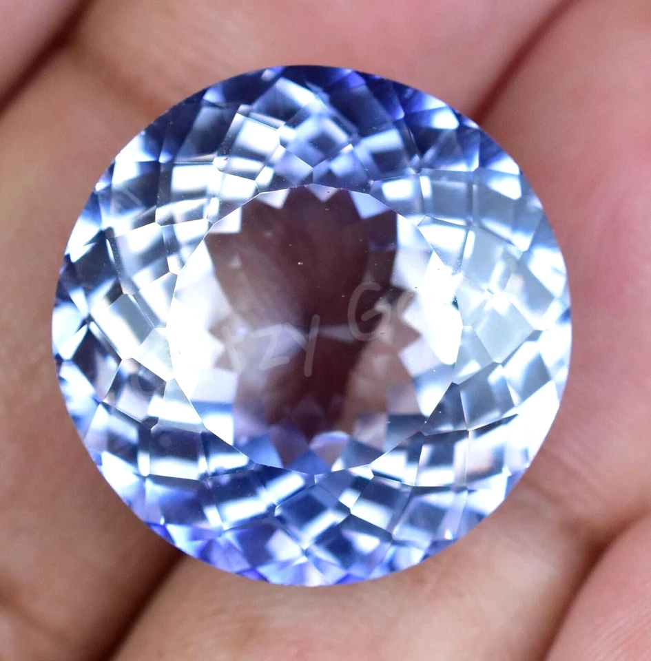 Natural Blue Maxixe Beryl 37.85 Ct Round AGL Certified Rare Loose Gemstone - Image 4 of 4