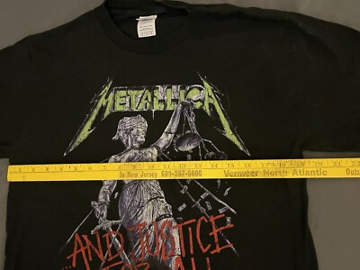 Metallica Used Vintage …And Justice for All Shirt Size Medium | eBay