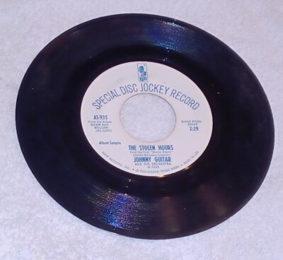 JOHNNY GUITAR ORCHESTRA special disc jockey Record 45 stolen hours lollipop rose