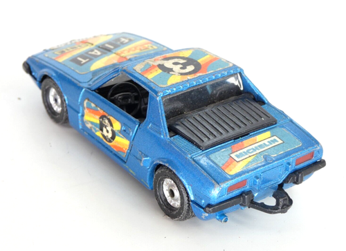 Corgi Fiat X 1/9 RARE Blue Racing Toy Car Vintage Collectible Model - Picture 8 of 12