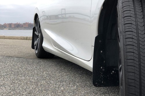 Rally Armor UR Red Mud Flap w/ Black Logo For 16-19 Honda Civic Si - Picture 2 of 7