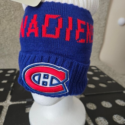 Montreal Canadiens NHL beanie rink side outdoor adult warm knit hat cap NWT - Picture 2 of 10