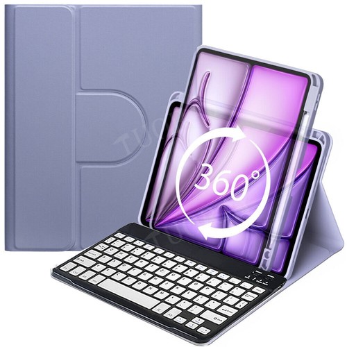 Bluetooth Tastatur mit 360 Drehbar Hülle Für iPad 10/9/8/7th Air 6 5 4 3 Pro 11 - Bild 11 von 165