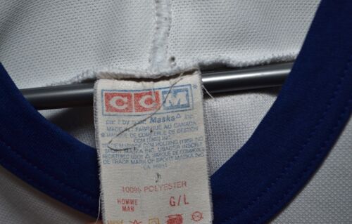 Camiseta deportiva de hockey vintage CCM Wendel Clark 17 Toronto Maple Leafs NHL L - Imagen 8 de 13