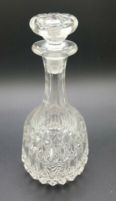 Dekanter schwer 10'' geschliffenes Glas Portwein, Wein oder Sprit Vintage (9)