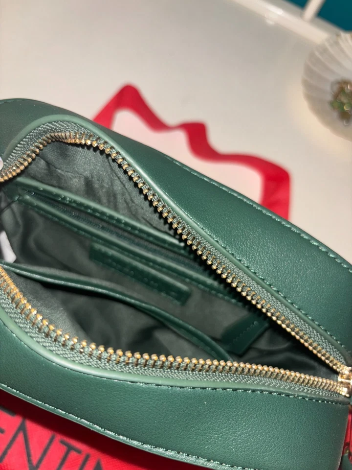 Borsetta a tracolla, color Verde Oliva, VALENTINO BAGS - Nuova con etichetta - Immagine 2 di 4