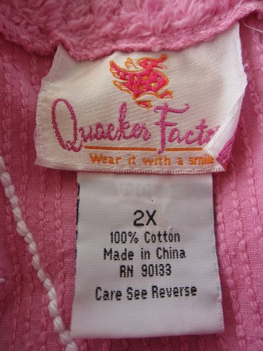 Quacker Factory Zip-Front Bright Pink Chenille Robe Size 2X Snowflakes Christmas - Picture 6 of 6