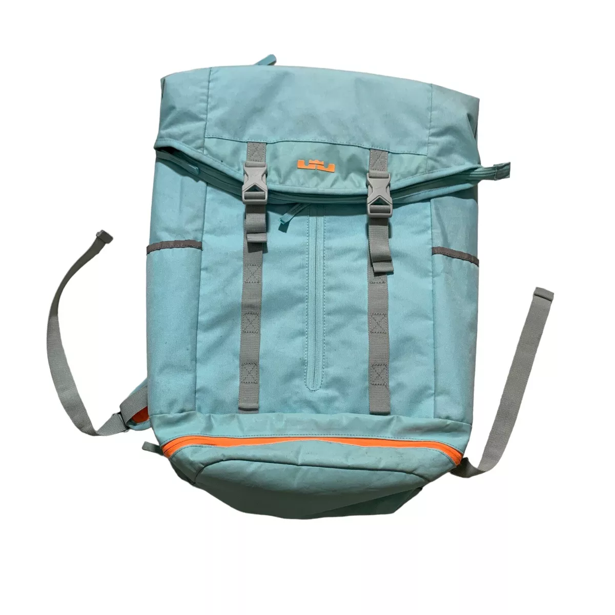 Nike LeBron James Air Ambassador Backpack Baby Blue Orange