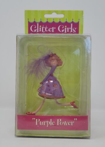 Adorno de poder púrpura brillante para niñas Dept 56 - Imagen 1 de 11