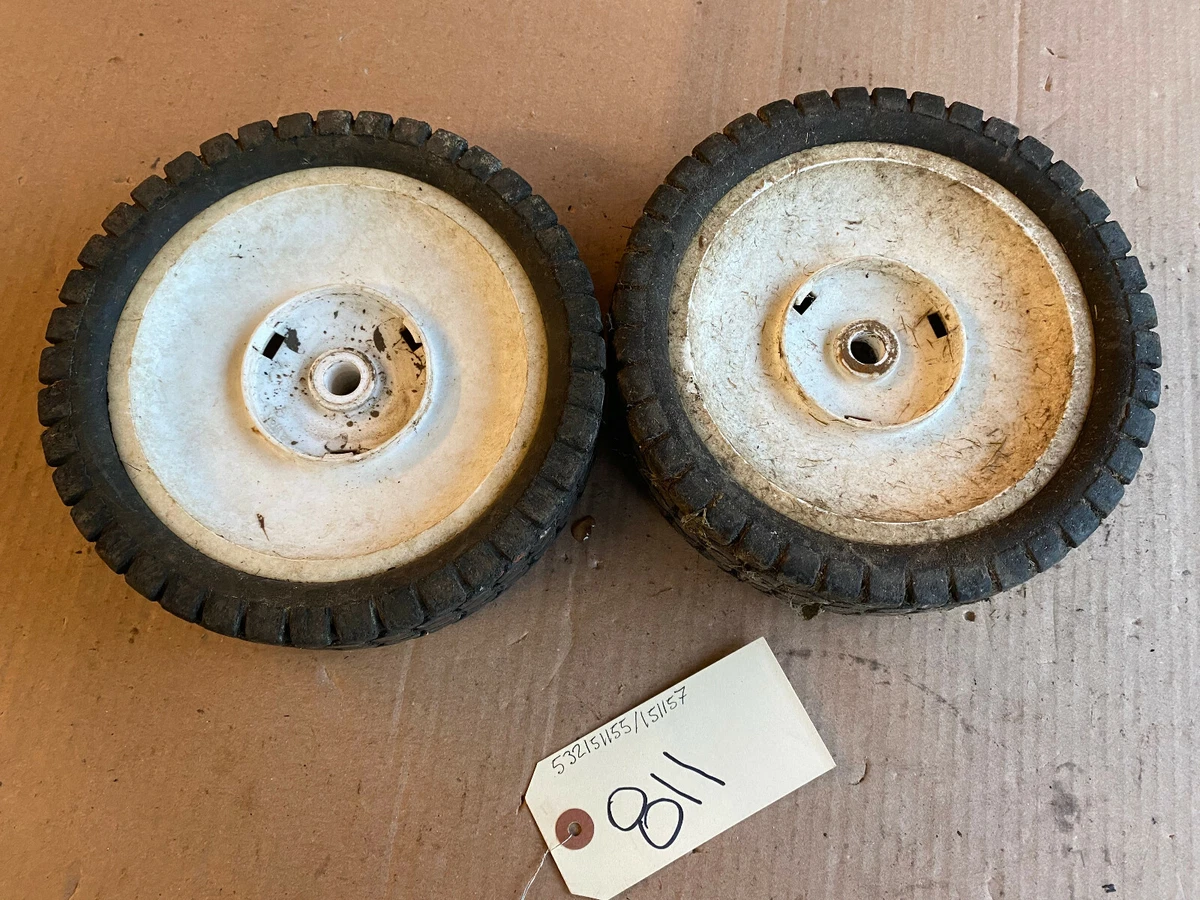 Used lawn mower wheels deals
