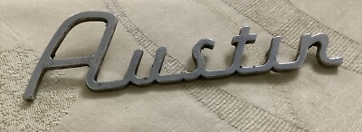 BMC Austin Classic Mini Mk1 Chrome Austin Script Badge, BMC part; 14A6802