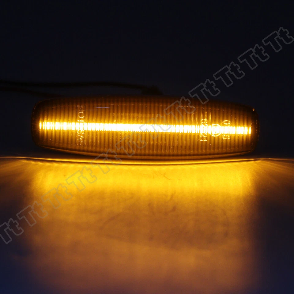 For 2007-2010 INFINITI M35 M45 FX35 G35 G37 Smoked LED Side Marker Signal Lights - Image 2 of 4
